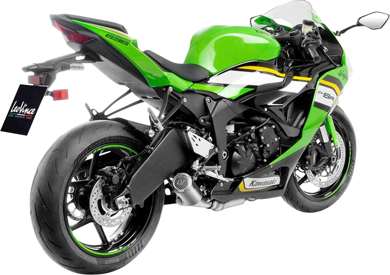 LEOVINCE LV Corsa S Slip-On Muffler - Titanium - Kawasaki ZX-6R 15413STU