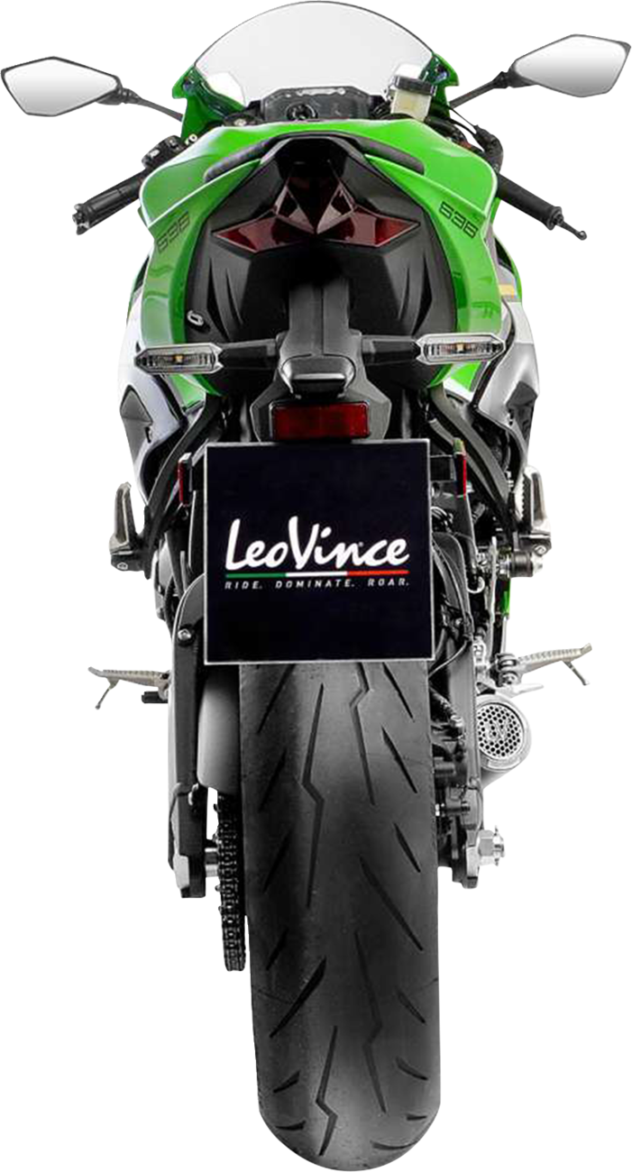 LEOVINCE LV Corsa S Slip-On Muffler - Titanium - Kawasaki ZX-6R 15413STU
