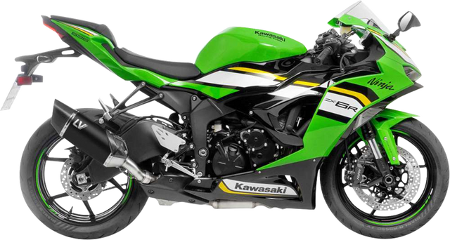 LeoVince LV-14 R Black Edition Slip-On Muffler - Kawasaki ZX-6R 15625BU 2024-2026