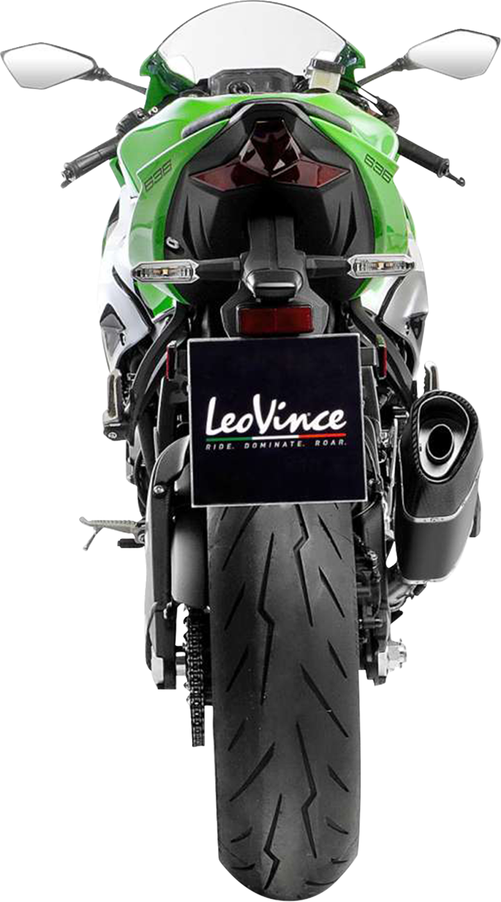 LEOVINCE LV-14 R Black Edition Slip-On Muffler - Kawasaki ZX-6R 15625BU