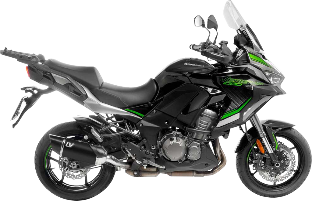 LEOVINCE LV-14 R Slip-On Muffler - Black - Kawasaki Versys 1000 15623BU