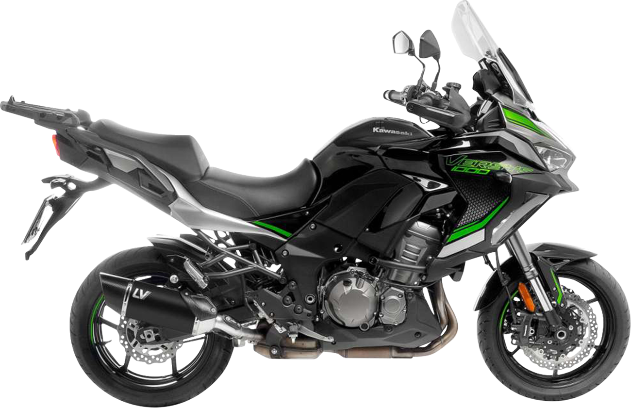 LEOVINCE LV-14 R Slip-On Muffler - Black - Kawasaki Versys 1000 15623BU