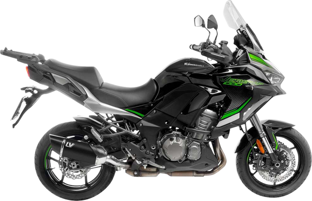 LeoVince LV-14 R Slip-On Muffler - Black - Kawasaki Versys 1000 15623BU 2019-2026