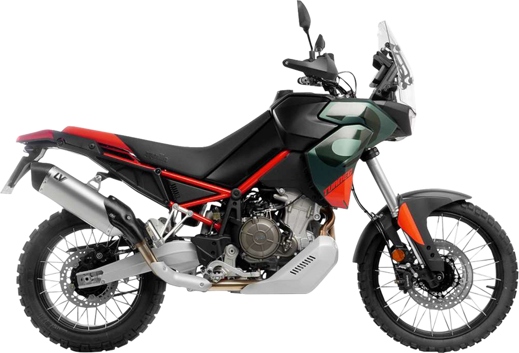 LEOVINCE LV-14 Slip-On Muffler - Titanium - Aprilia Tuareg 660 15626TU