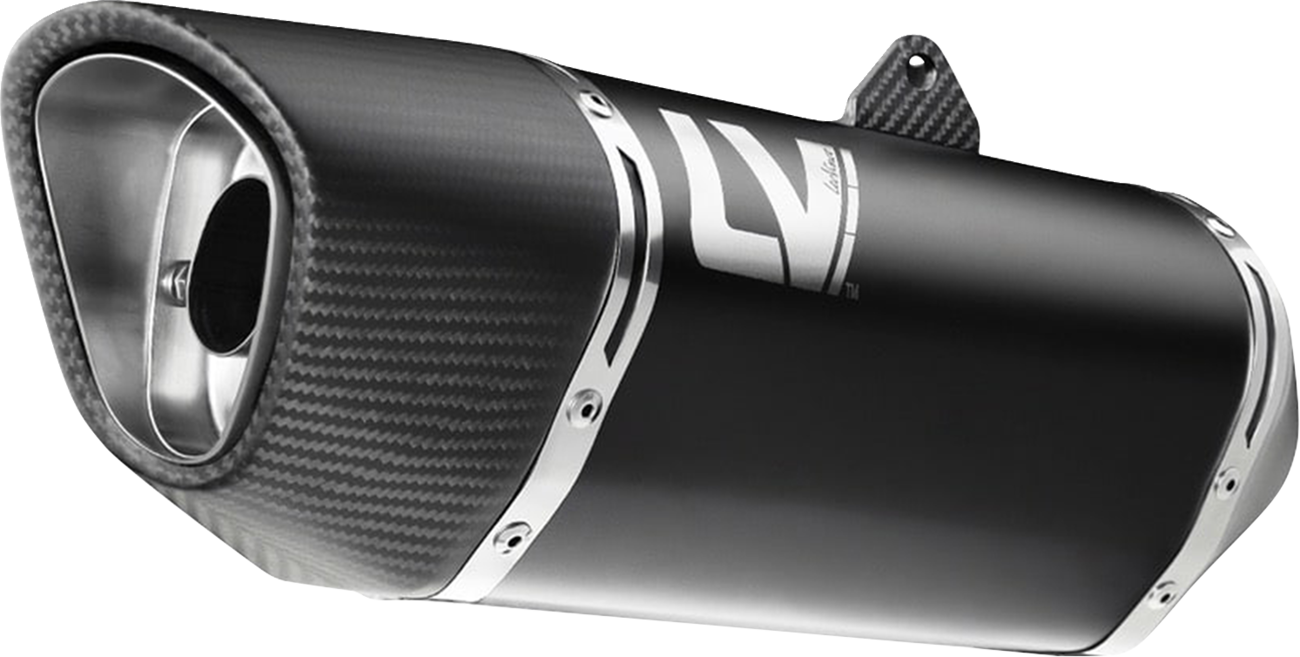 LEOVINCE LV-14 R Slip-On Muffler - Black - Kawasaki Versys 1000 15623BU