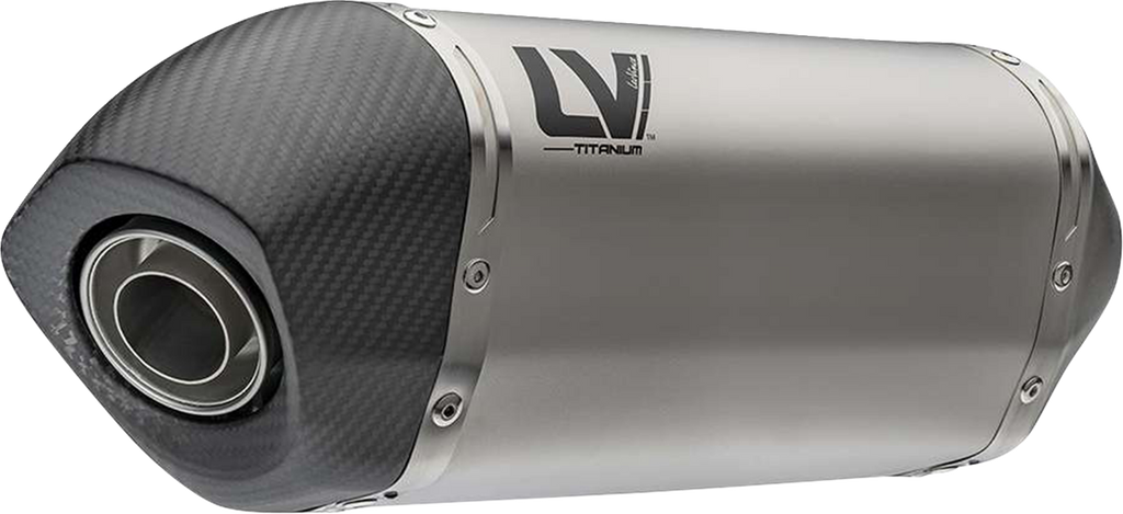 LEOVINCE LV-14 Slip-On Muffler - Titanium - Aprilia Tuareg 660 15626TU