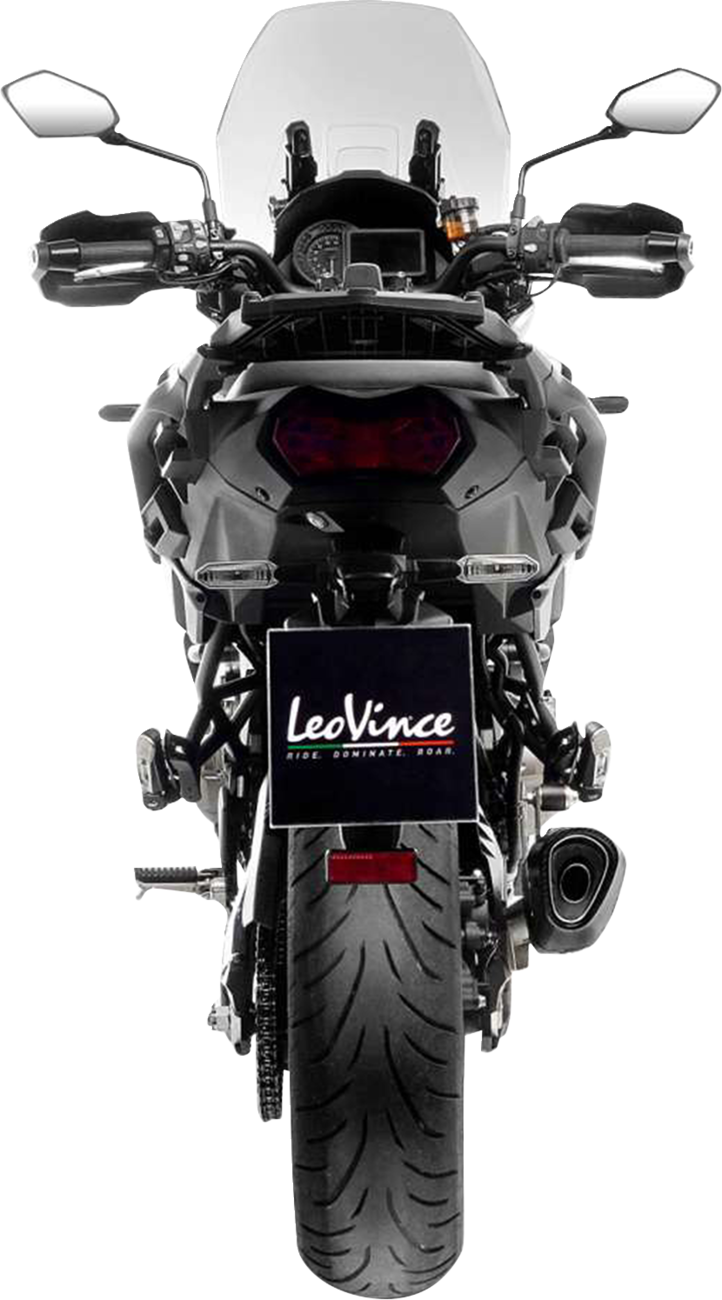 LEOVINCE LV-14 R Slip-On Muffler - Black - Kawasaki Versys 1000 15623BU