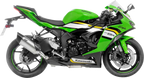 LEOVINCE LV-14 R Slip-On Muffler - Titanium - Kawasaki ZX-6R 15625TU