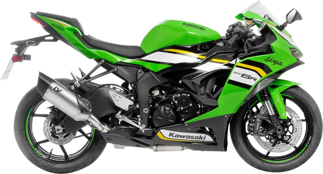 LeoVince LV-14 R Slip-On Muffler - Titanium - Kawasaki ZX-6R 15625TU 2024-2026