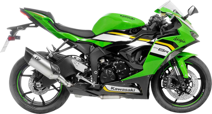 LEOVINCE LV-14 R Slip-On Muffler - Titanium - Kawasaki ZX-6R 15625TU