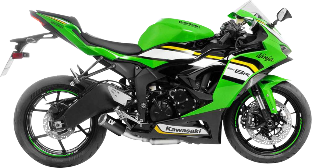LEOVINCE LV Corsa S Black Edition Slip-On Muffler - Kawasaki ZX-6R 15413SBU