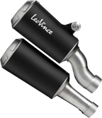 LEOVINCE LV-10 Black Edition Slip-On Muffler - Triumph Speed Triple 1200 RR/RS/RX 15271B