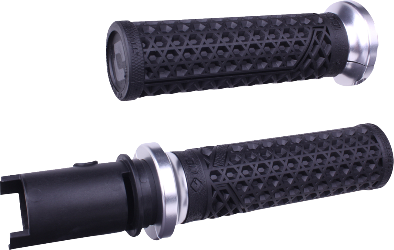 ODI Vans Harley Davidson Grips - CVO TBW - Black/Silver V31VHTCB-S