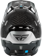 FLY Racing Formula S Carbon Byte Youth Helmet (2026) - Black Carbon / Grey / Silver - View 5