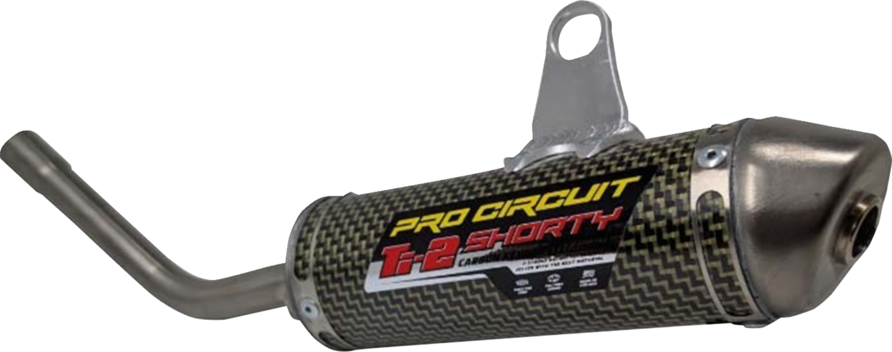 PRO CIRCUIT Ti-2 Shorty Silencer - Titanium/Aramid Fiber - KTM/Husqvarna/GasGas 1152512K