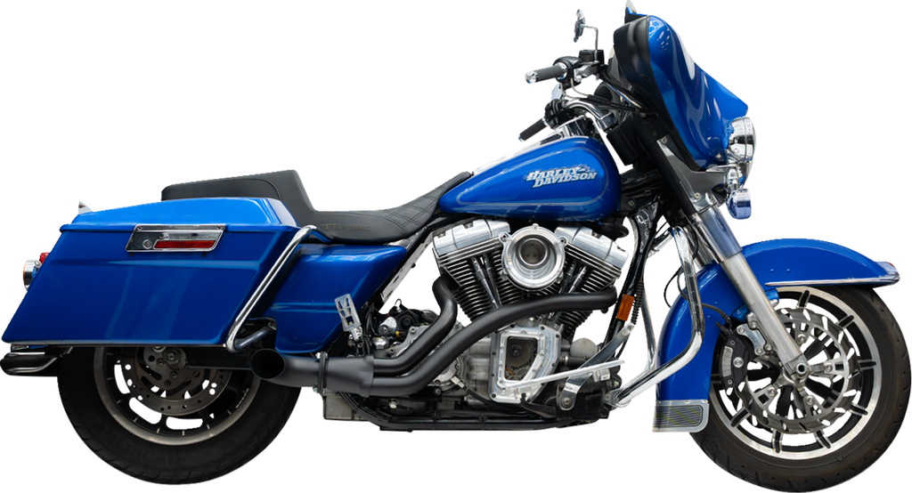 TRASK 2-into-1 BMF Exhaust System - Twin Cam - Black TM-5745BK
