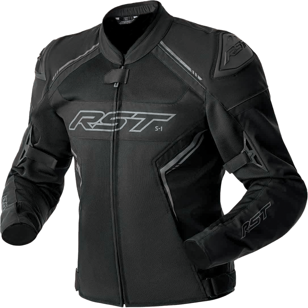RST S-1 Mesh CE Men's Textile Jacket - Black - View 1