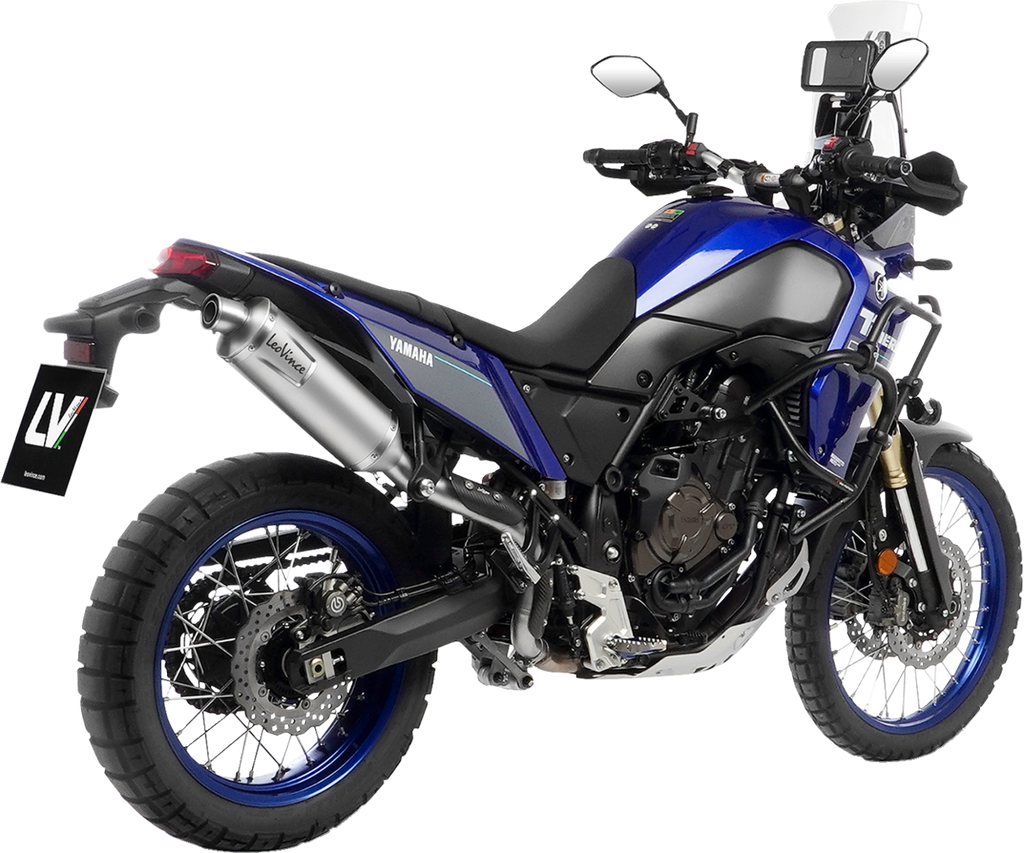 LEOVINCE LV One Evo Slip-On Muffler - Stainless Steel - High Mount - Yamaha Tenere 700 14465EU: