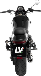 LEOVINCE Classic Racer Slip-On Muffler - Black - Claibro 700 15012BU