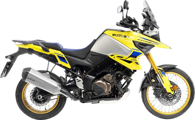 LeoVince LV-12 R Slip-On Muffler - Stainless Steel - Suzuki V-Strom 1050 15315U 2020-2026