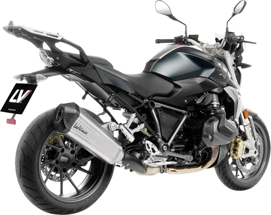 LEOVINCE LV-12 R Slip-On Muffler - Stainless Steel - R 1250 R/RS 15313U