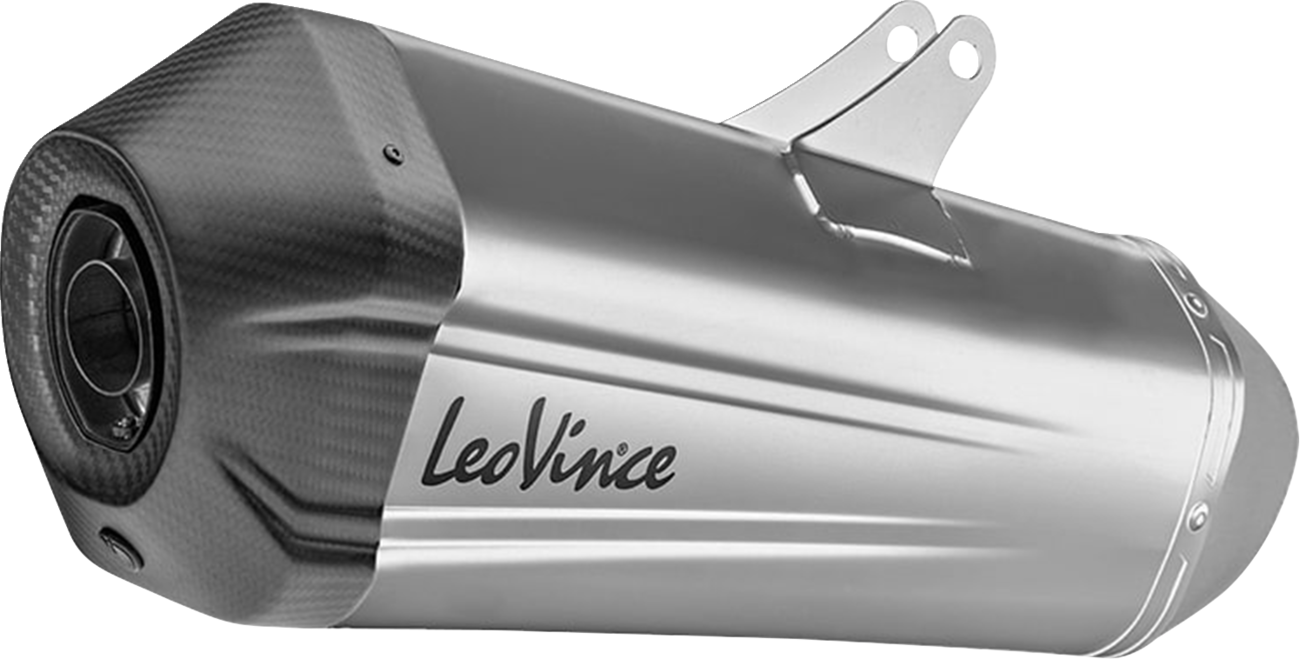 LEOVINCE LV-12 R Slip-On Muffler - Stainless Steel - R 1250 R/RS 15313U