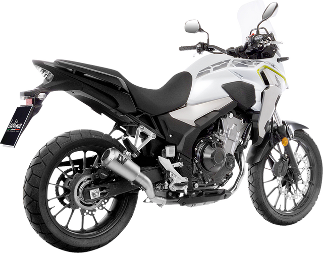 LeoVince LV-10 Slip-On Muffler - Stainless Steel - Honda CB/CBR 500 F/R/X 15273U 2013-2026