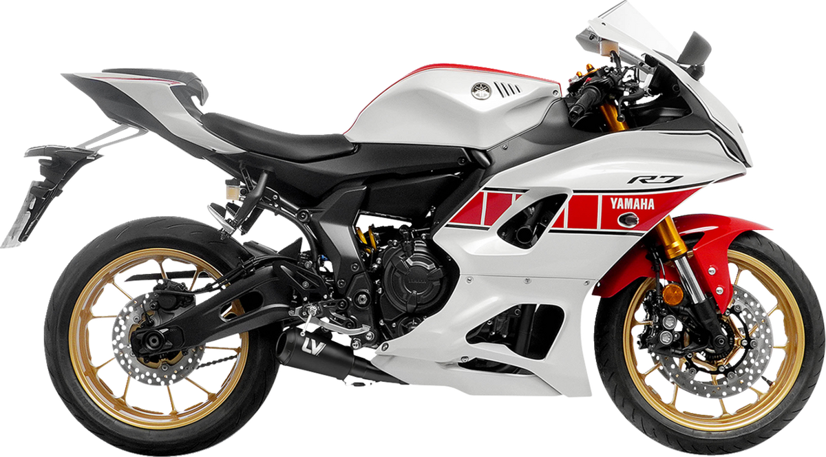LEOVINCE 2-into-1 LV-10 Exhaust System - Full Black Stainless Steel - Yamaha 700 15272FBU