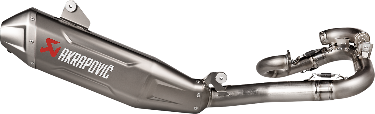 AKRAPOVIC Evolution Line Exhaust System - Titanium - YZ450F S-Y4MET17-FDHLTA