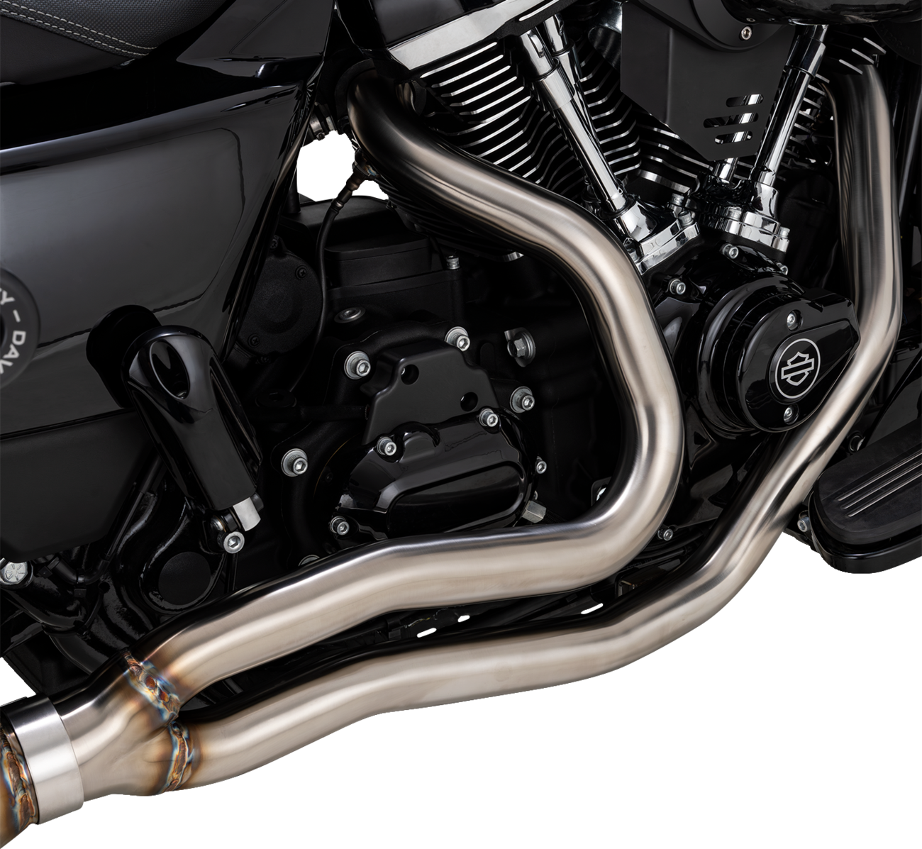 VANCE & HINES 2-into-1 Gaslighter Exhaust System - M8 Touring - Brushed 27347