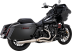 VANCE & HINES 2-into-1 Gaslighter Exhaust System with Heat Shields - M8 Touring - Brushed 27346