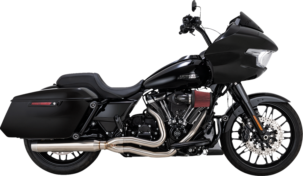 VANCE & HINES 2-into-1 Gaslighter Exhaust System with Heat Shields - M8 Touring - Brushed 27346