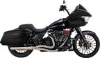 VANCE & HINES 2-into-1 Gaslighter Exhaust System with Heat Shields - M8 Touring - Brushed 27346