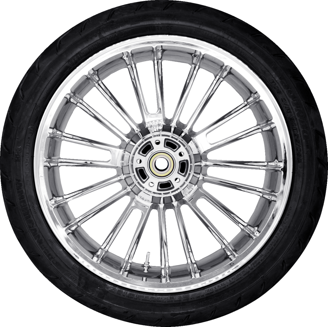 COASTAL MOTO Atlantic Rear Wheel - Chrome (18") | Dunlop AE Tire (180/55B18)) 0336-0031