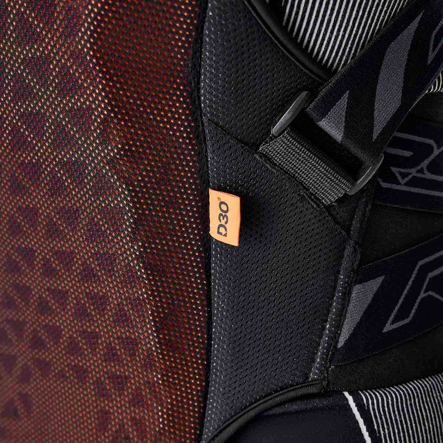 RST Race Dept D3O Back Protector Harness - Orange - View 2