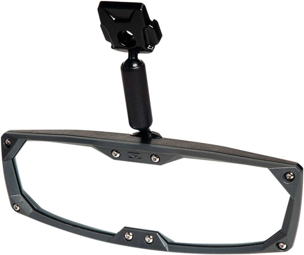 SEIZMIK Halo R Rear View Mirror with ABS Bezel - Polaris Pro Fit/Can Am Profile - Mirror / Halo R / Rear View / Rectangle / Black w/Black Bezel / Polaris Pro Fit 0640-1301