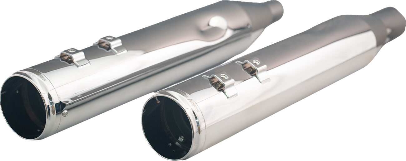 KHROME WERKS 4-1/2" HP-Plus® Slip-On Mufflers with Race Tip - Chrome / Twin Cam 1801-1828