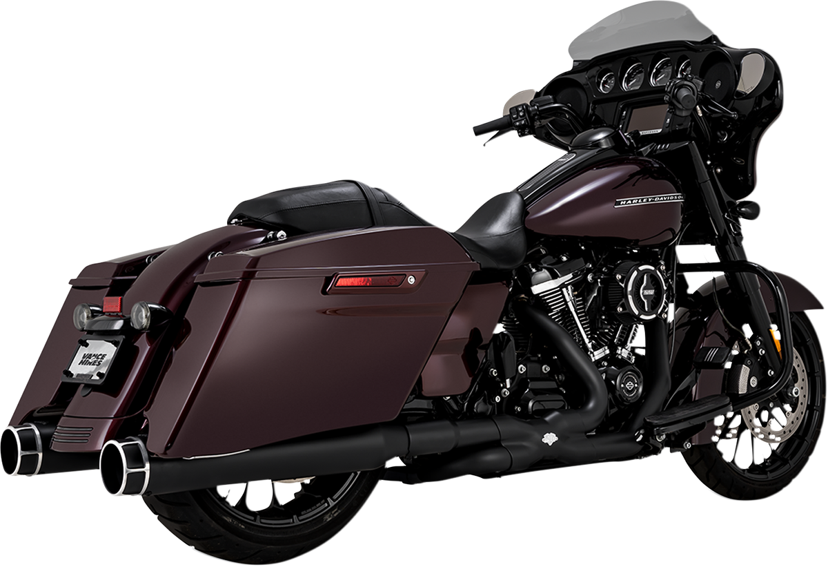 Vance & Hines HD Touring 17-22 Torquer 450 Mach Cut Slip-On Exhaust