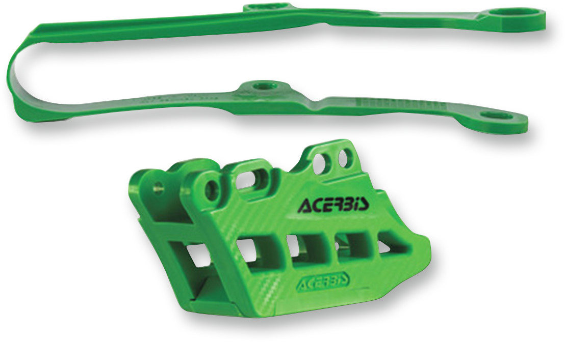 ACERBIS Chain Guide 2.0 and Slider Kit - Kawasaki KX250F/450F / Green 1231-0729