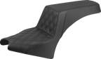 SADDLEMEN Step-Up Seat — Front Lattice Stitch - Step-Up Seat / Driver Lattice Stitch / Black / Indian Scout '25 0810-2438