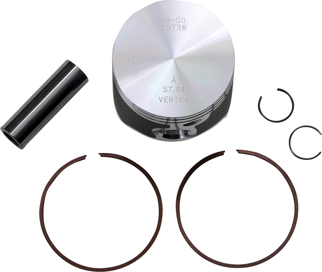 VERTEX Piston Kit Cast Replica for 2 Stroke - Piston Kit / 57.94 mm -Husqvarna TE150/150i | KTM 150 SX/XC-W/XC-W TPI 0910-4070