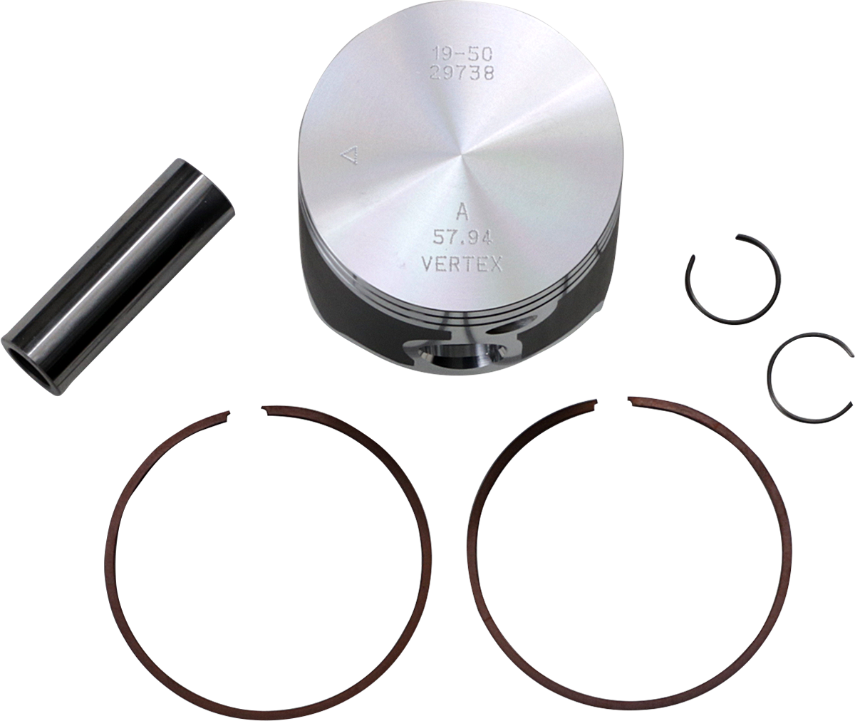 VERTEX Piston Kit Cast Replica for 2 Stroke - Piston Kit / 57.94 mm -Husqvarna TE150/150i | KTM 150 SX/XC-W/XC-W TPI 0910-4070