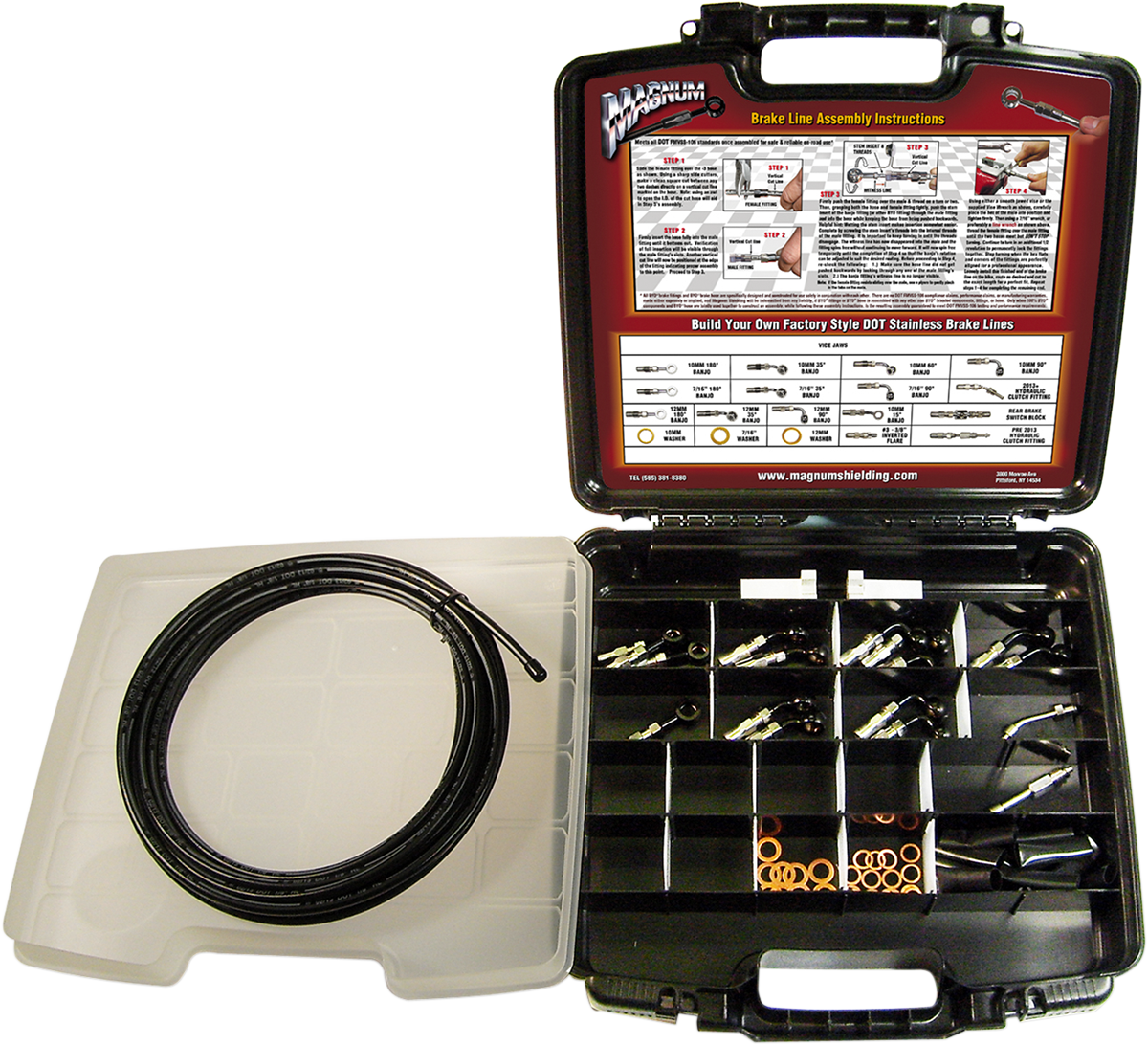 MAGNUM SHIELDING BYO® Build-Your-Own Brake Line Deluxe Kit