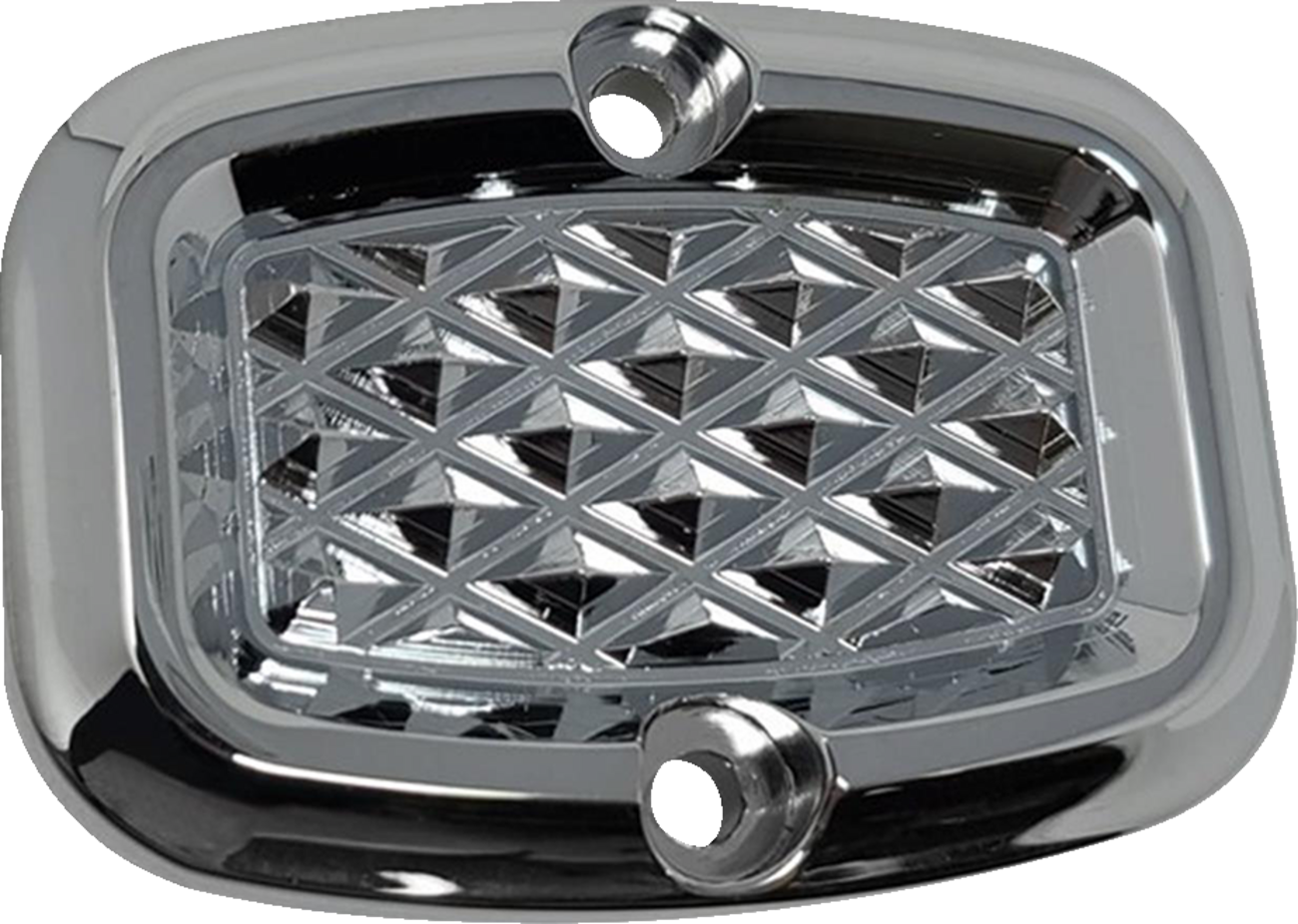 COVINGTONS Rear Master Cylinder Cover - Diamondback / Chrome 1731-0774