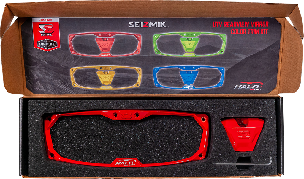 SEIZMIK Halo-RA Series Cast Aluminum Rearview Trim Kit