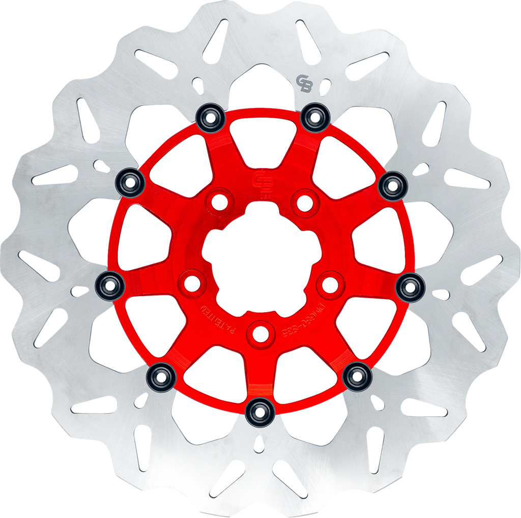 GBRAKES Wave® Brake Rotors - Brake Rotor / Front / Red 1710-4943