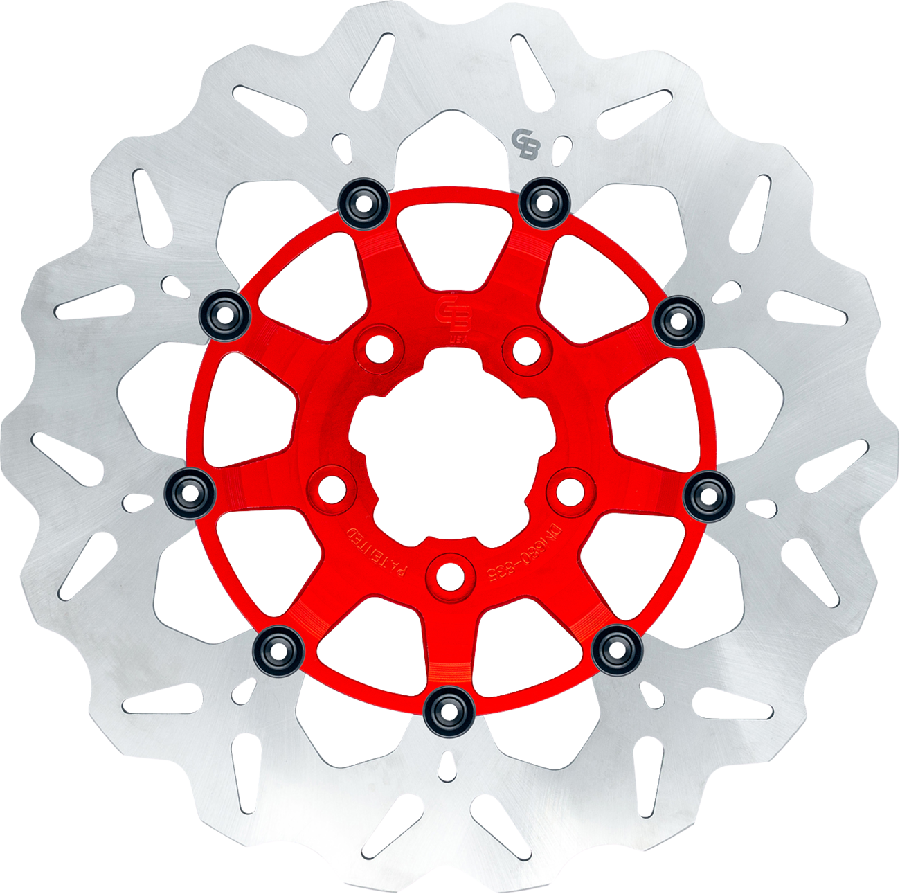 GBRAKES Wave® Brake Rotors - Brake Rotor / Front / Red 1710-4943