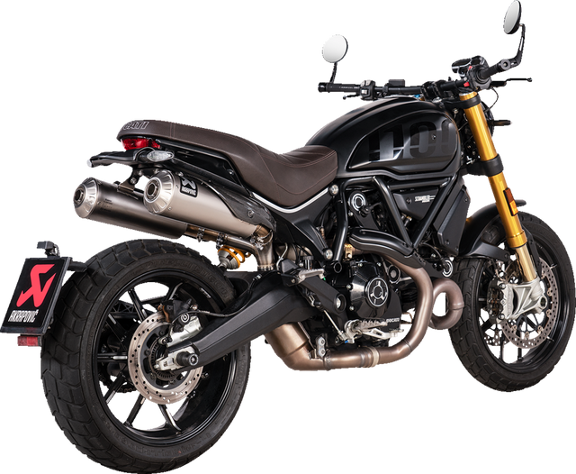 Akrapovic Slip-On Muffler S-D11SO13-HBFGT - Ducati Scrambler 1100 2021-2024