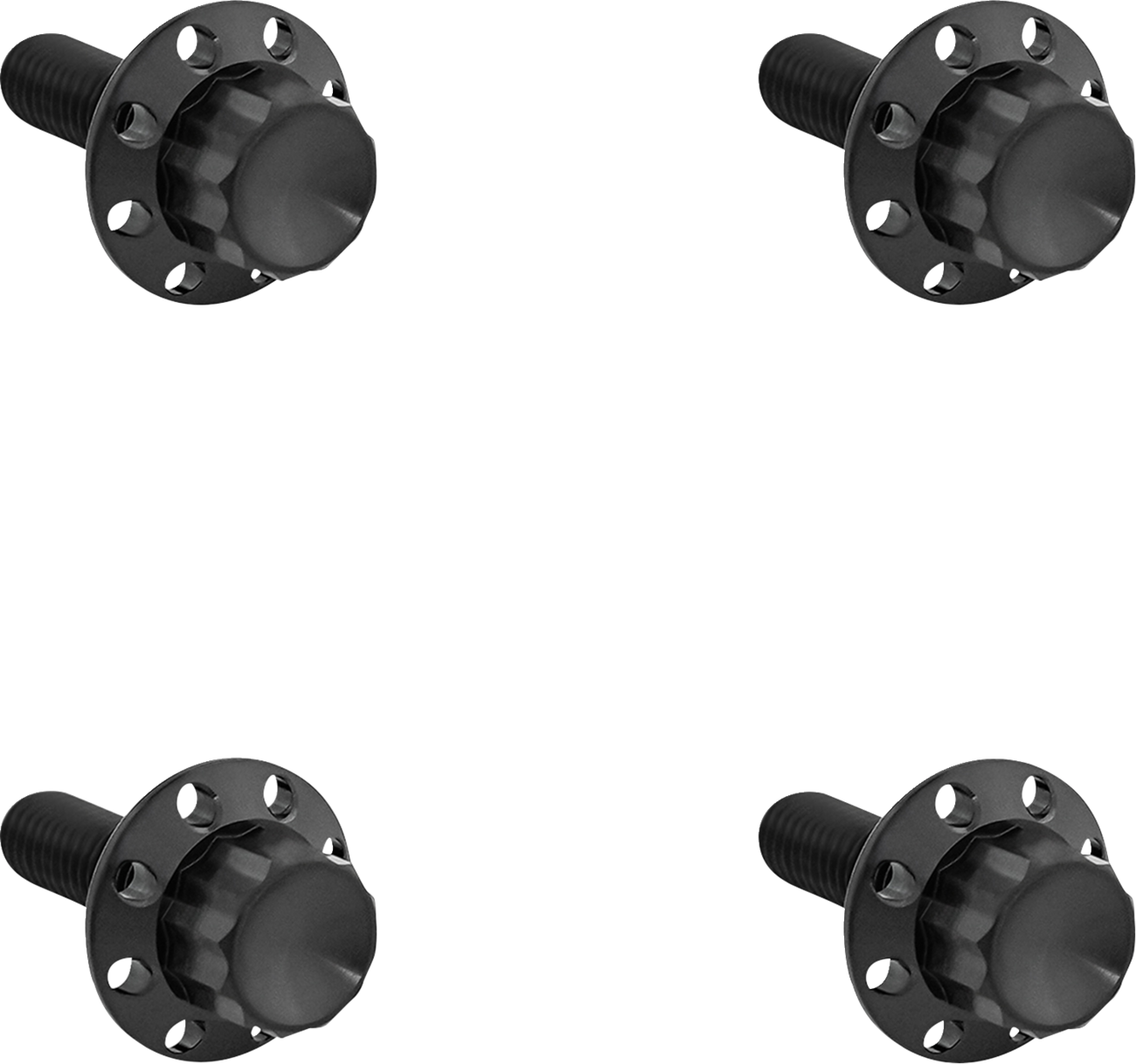 ARLEN NESS Bolt Kit - Windshield / Titanium / 12-Point / Black 2401-1785