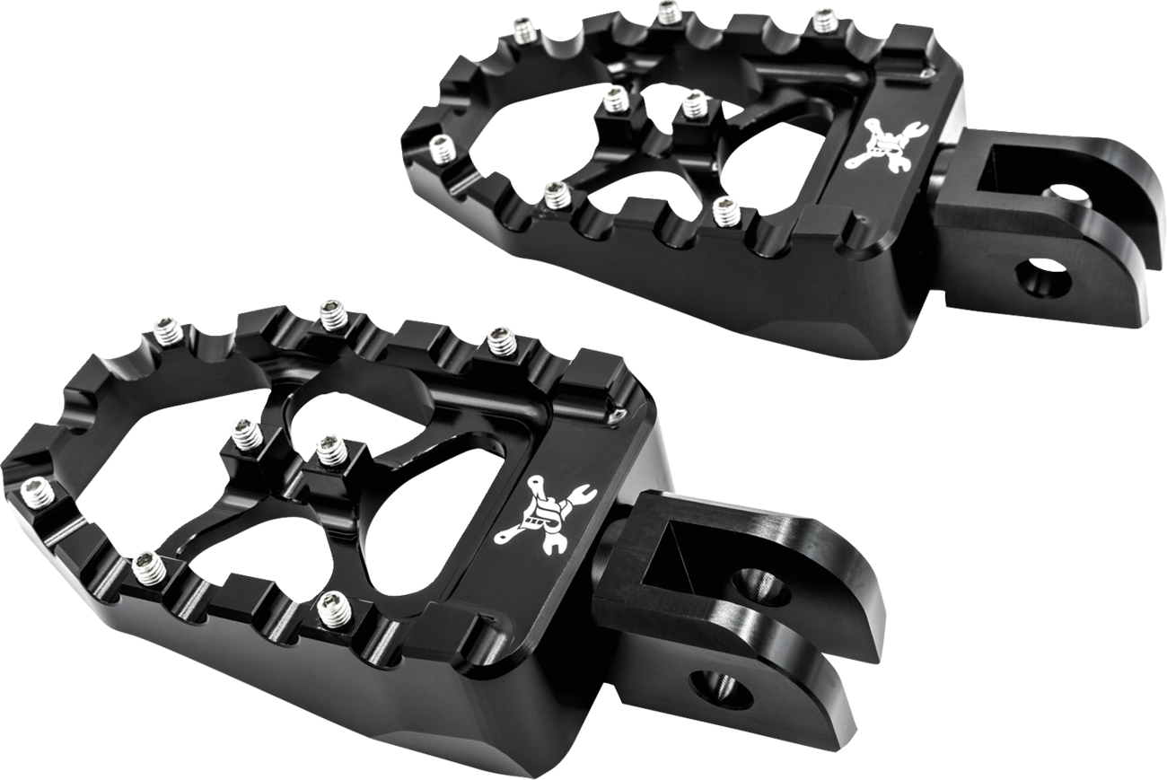 BURLY BRAND MX Evolution Driver Pegs - Black / Softail 1620-2637